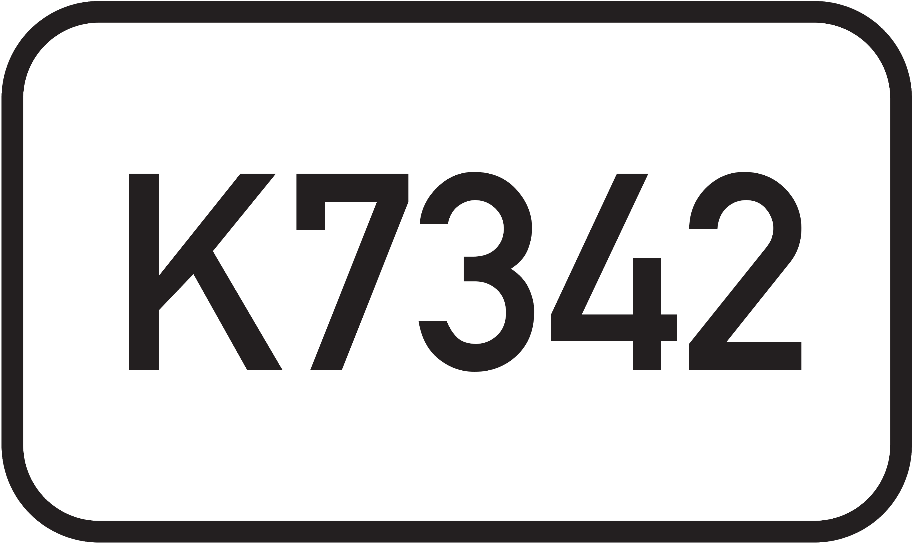 Straßenschild Kreisstraße K7342