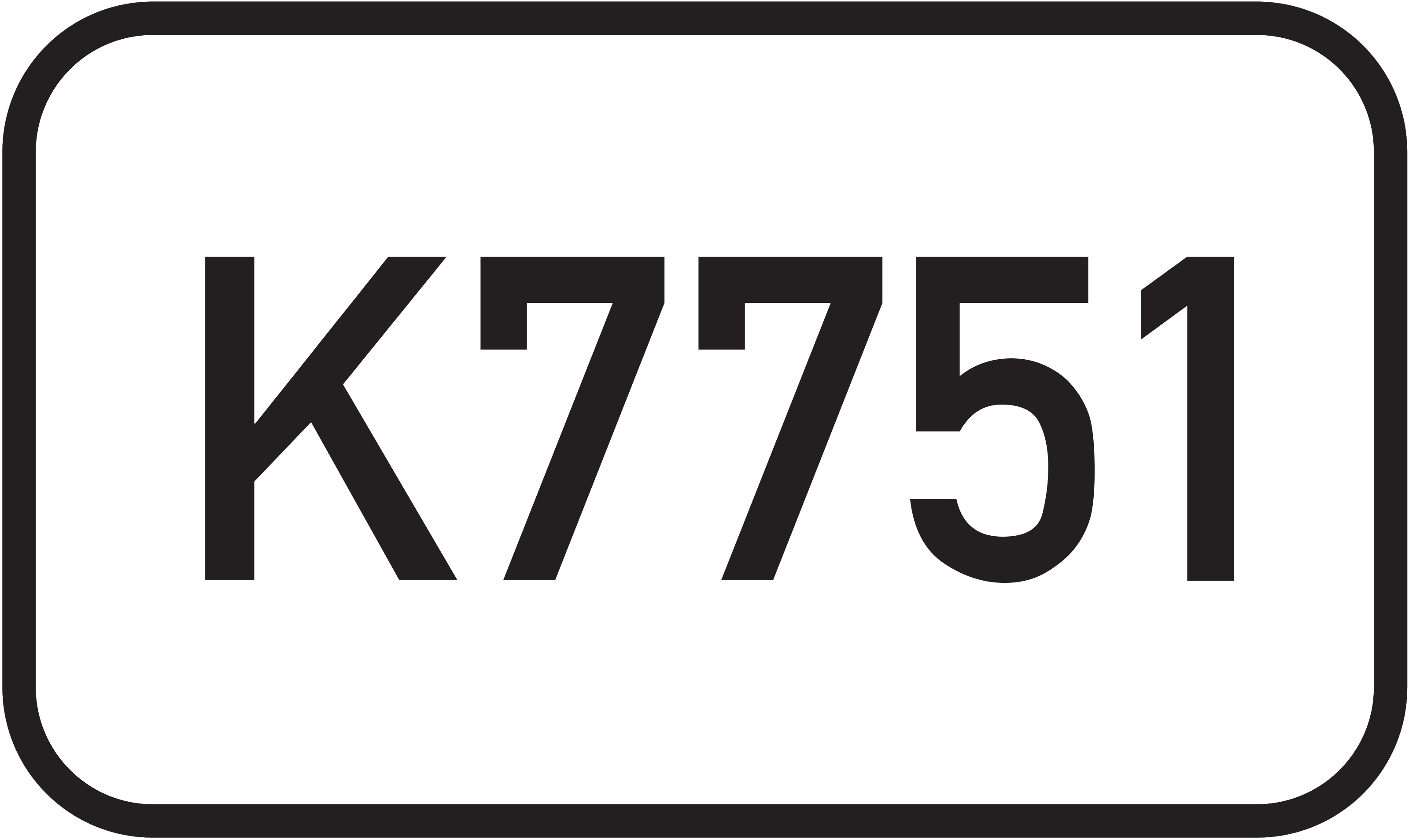 Straßenschild Kreisstraße K7751
