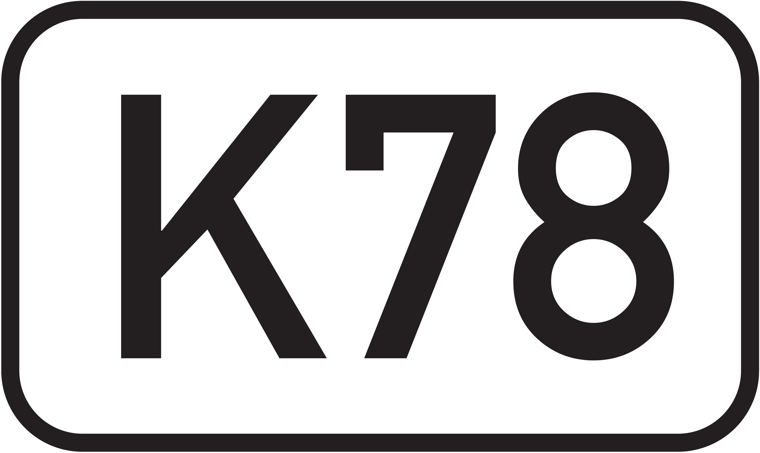 Straßenschild Kreisstraße K78