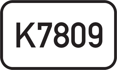 Straßenschild Kreisstraße K7809