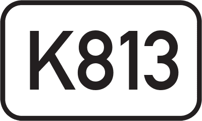 Straßenschild Kreisstraße K813
