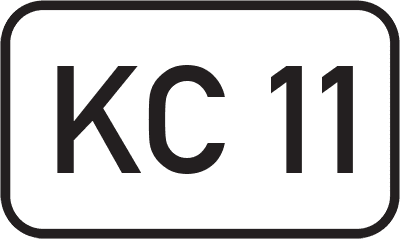 Straßenschild Kreisstraße KC 11