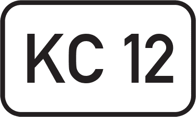 Straßenschild Kreisstraße KC 12
