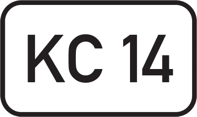 Straßenschild Kreisstraße KC 14