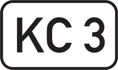 Straßenschild Kreisstraße KC 3
