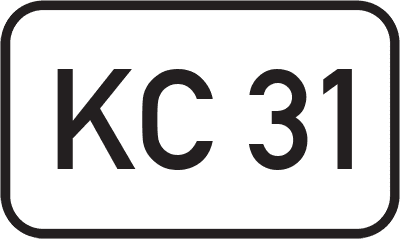 Straßenschild Kreisstraße KC 31