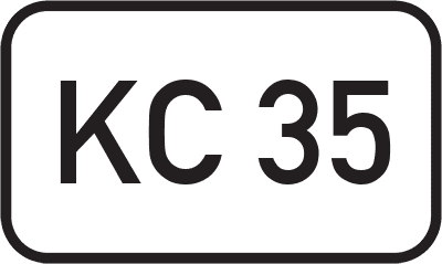 Straßenschild Kreisstraße KC 35