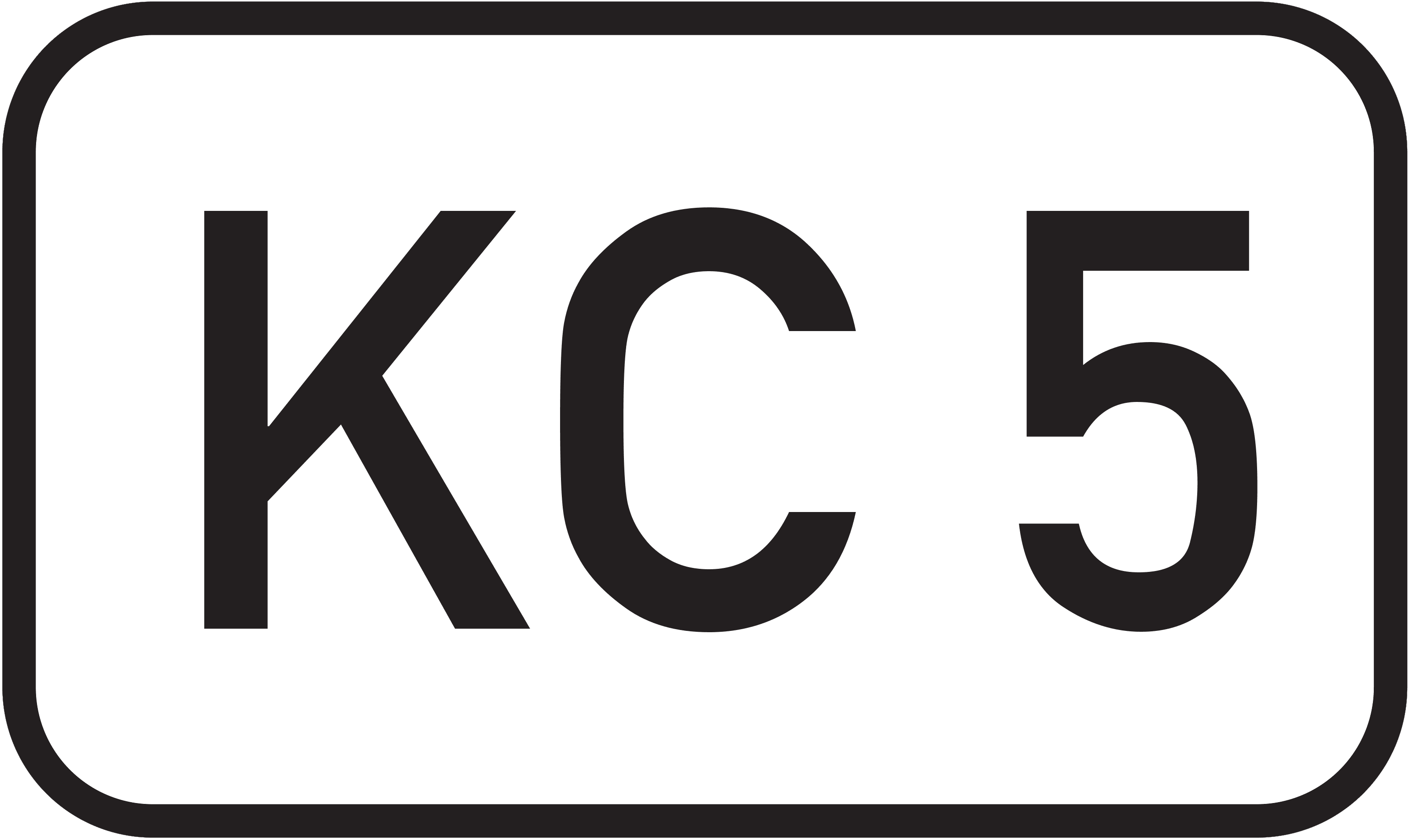 Straßenschild Kreisstraße KC 5