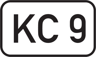 Straßenschild Kreisstraße KC 9