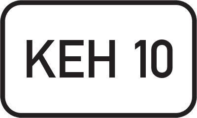Straßenschild Kreisstraße KEH 10