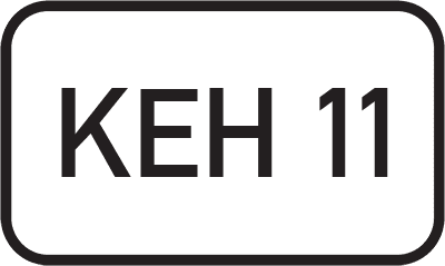 Straßenschild Kreisstraße KEH 11