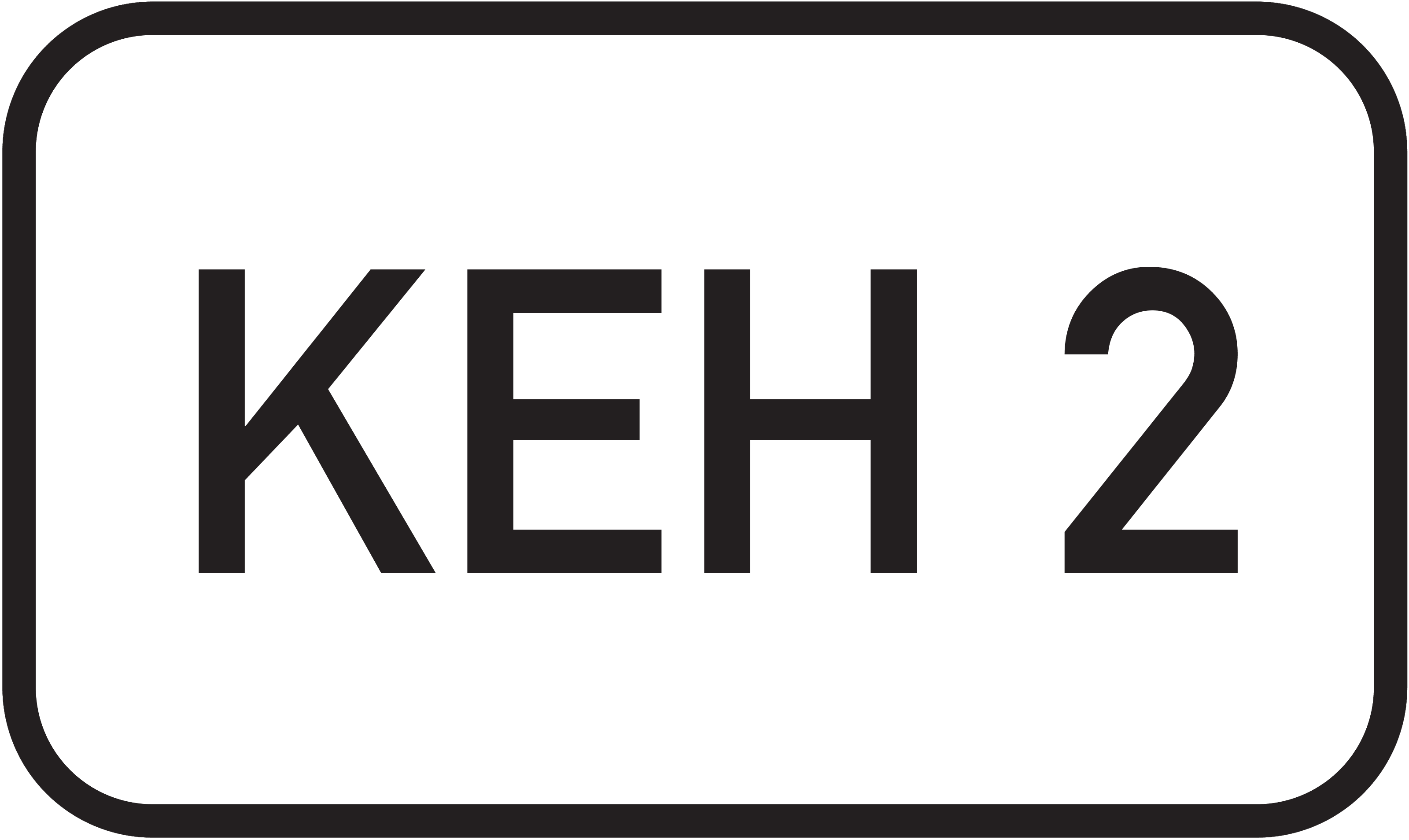 Straßenschild Kreisstraße KEH 2