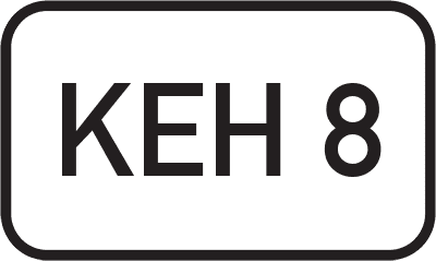 Straßenschild Kreisstraße KEH 8