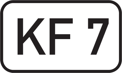 Straßenschild Kreisstraße KF 7