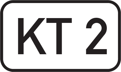 Straßenschild Kreisstraße KT 2