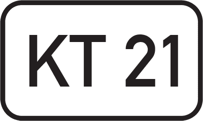 Straßenschild Kreisstraße KT 21