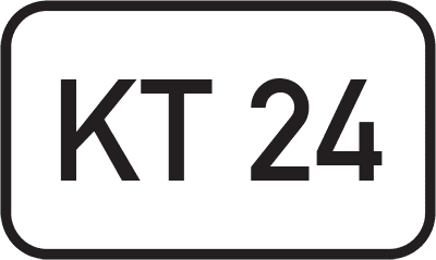 Straßenschild Kreisstraße KT 24