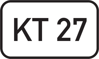 Straßenschild Kreisstraße KT 27
