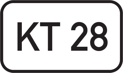 Straßenschild Kreisstraße KT 28