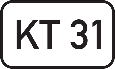 Straßenschild Kreisstraße KT 31