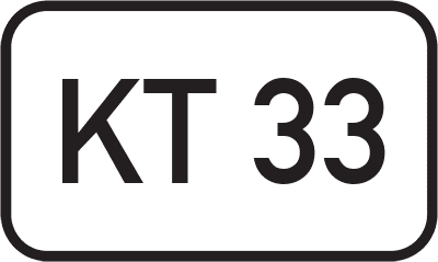 Straßenschild Kreisstraße KT 33