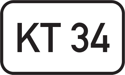 Straßenschild Kreisstraße KT 34