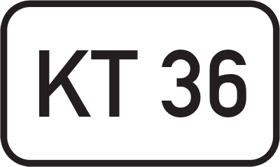 Straßenschild Kreisstraße KT 36