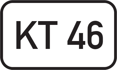 Straßenschild Kreisstraße KT 46