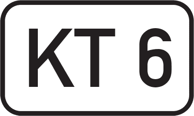 Straßenschild Kreisstraße KT 6