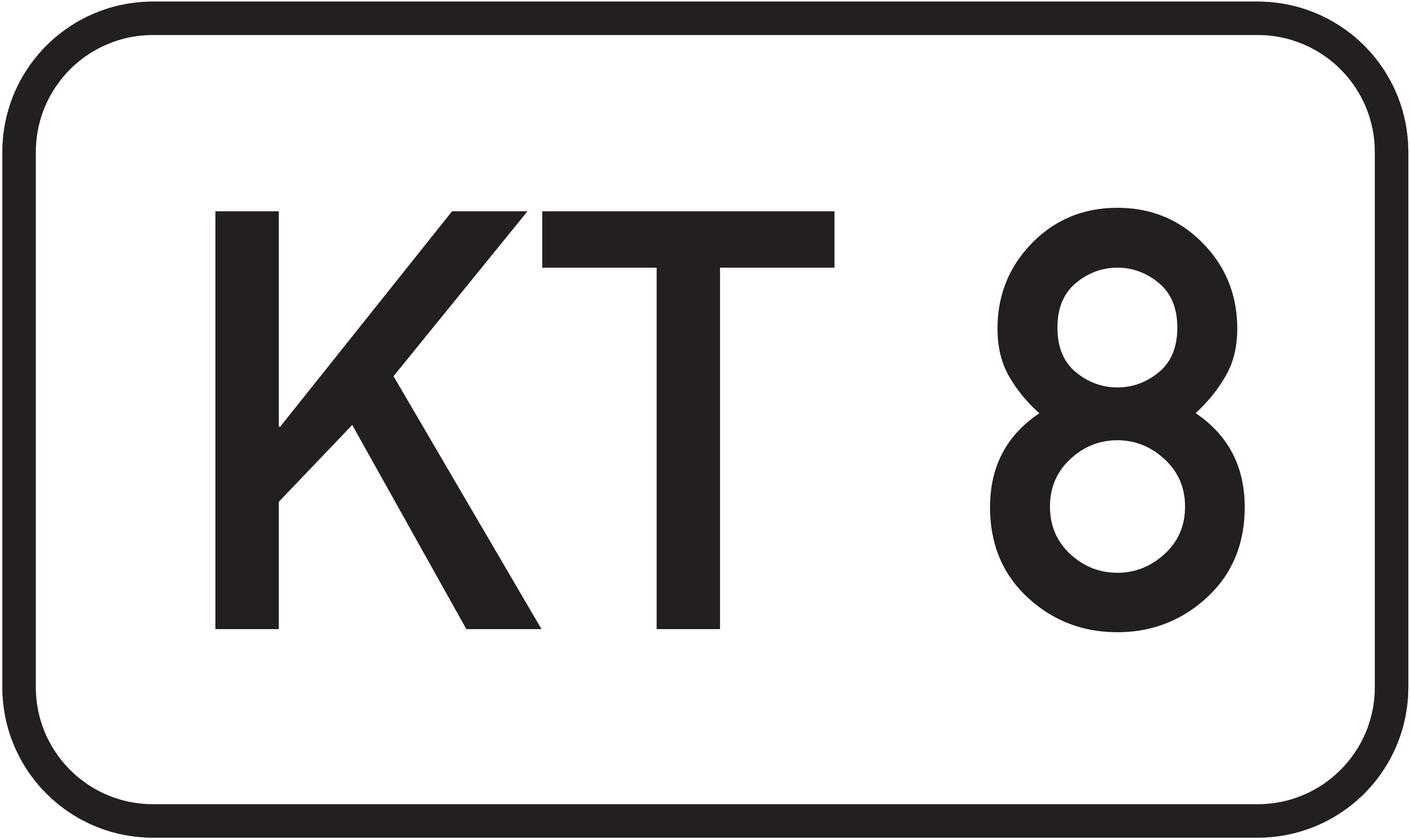 Straßenschild Kreisstraße KT 8