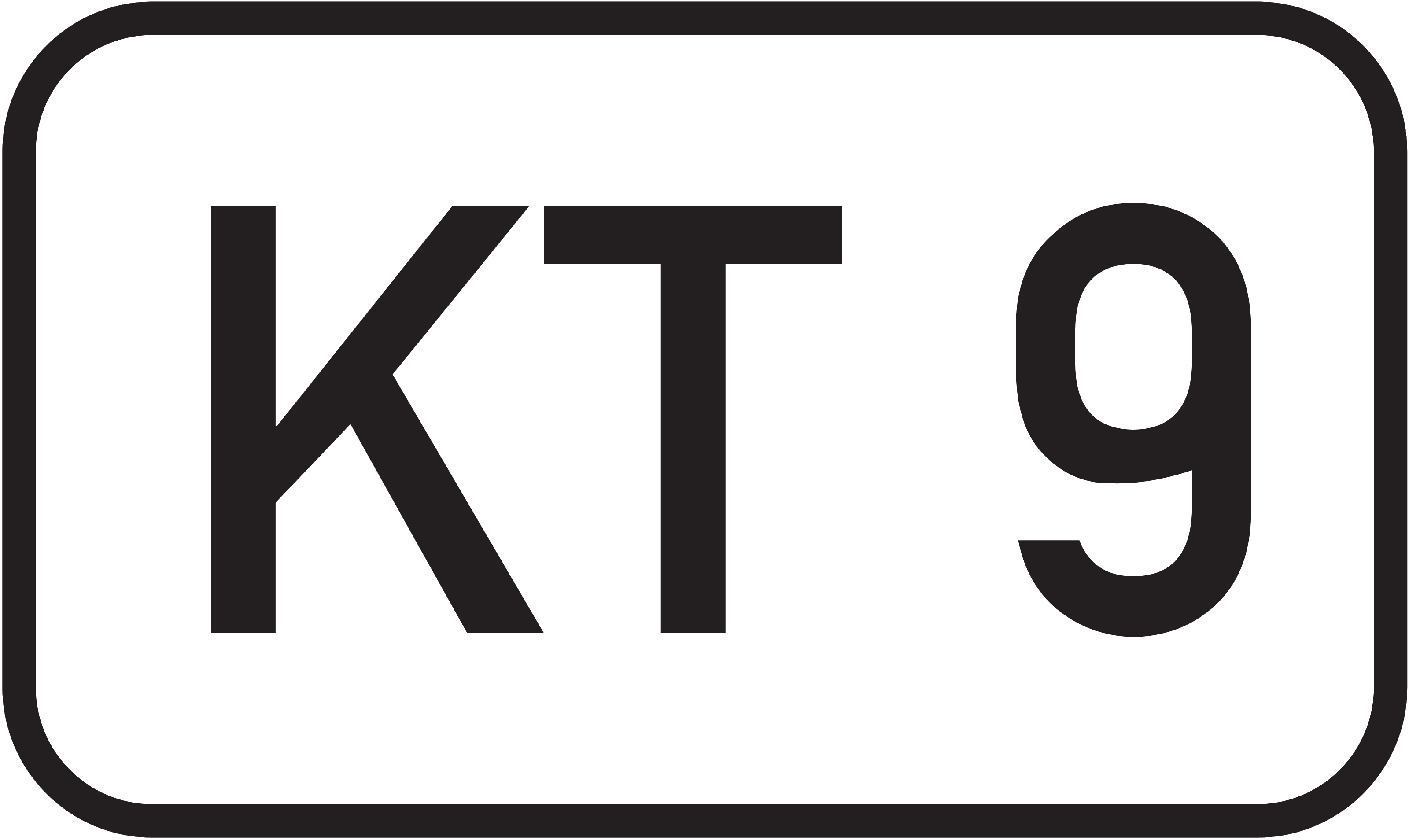 Straßenschild Kreisstraße KT 9