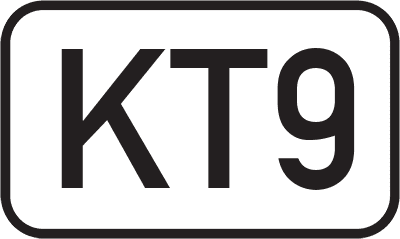 Straßenschild Kreisstraße KT9