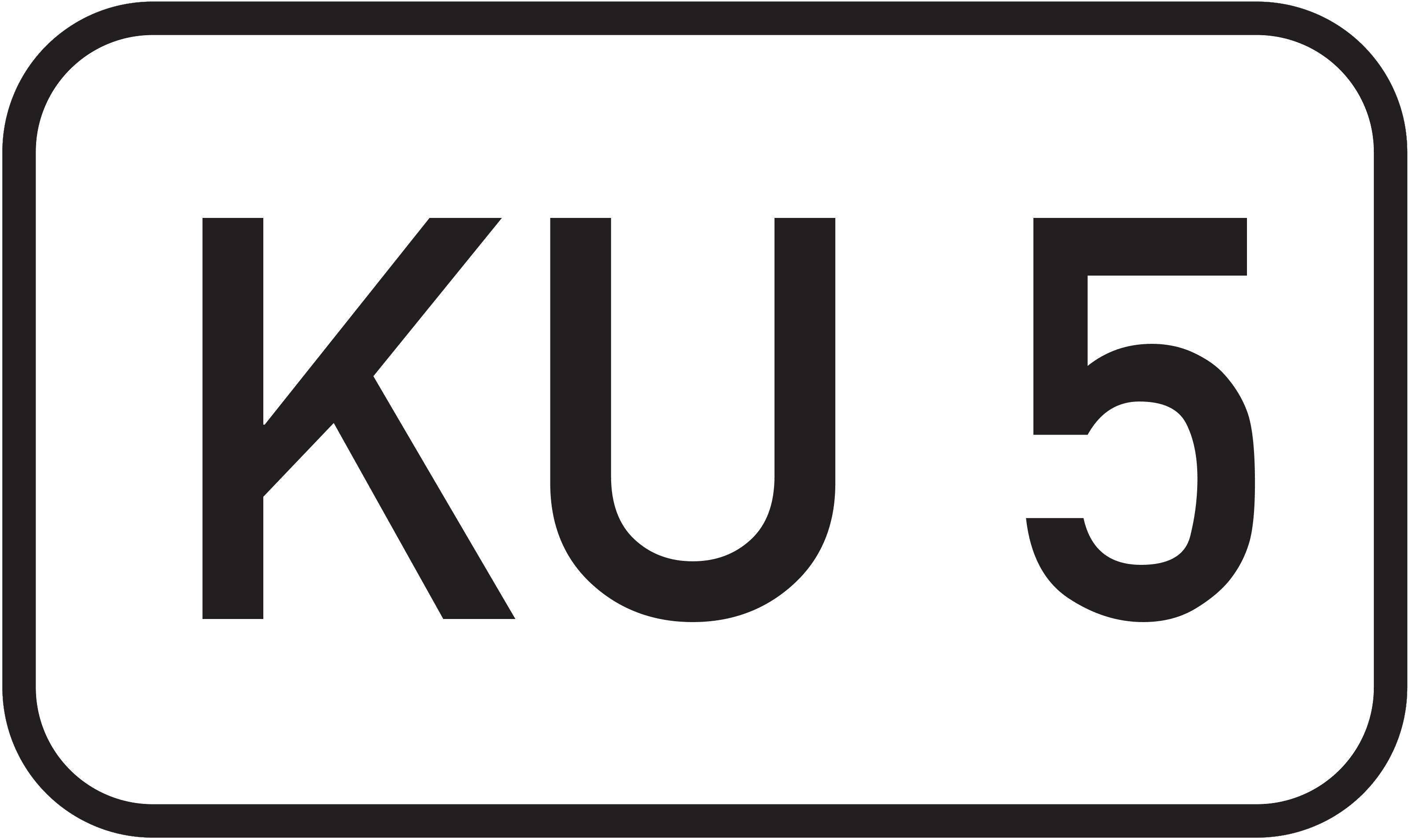 Straßenschild Kreisstraße KU 5