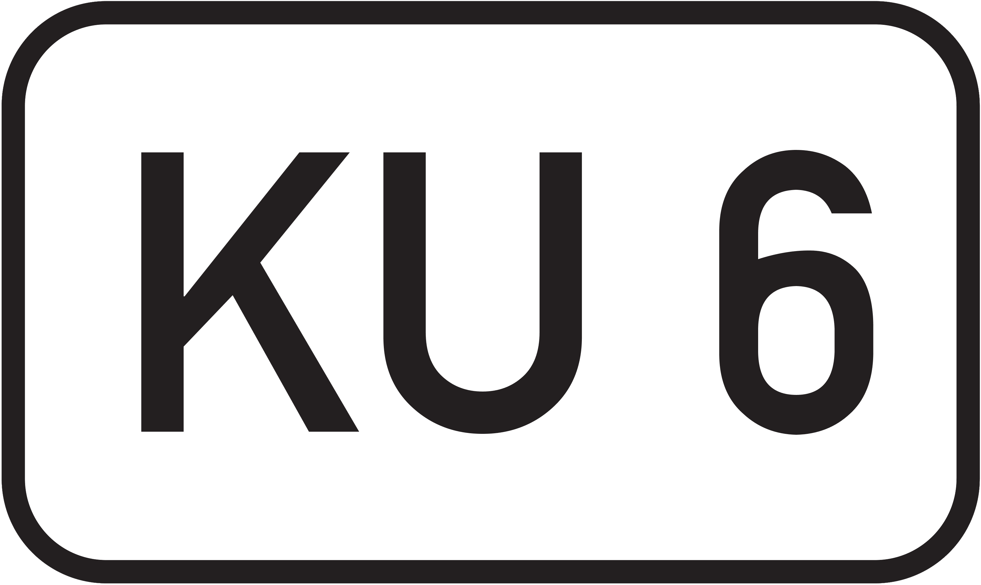 Straßenschild Kreisstraße KU 6