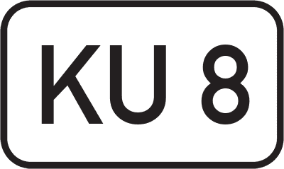 Straßenschild Kreisstraße KU 8