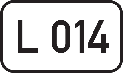 Straßenschild Landesstraße L 014