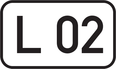 Straßenschild Landesstraße L 02