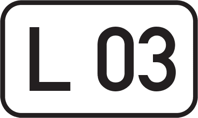 Straßenschild Landesstraße L 03