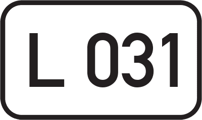Straßenschild Landesstraße L 031