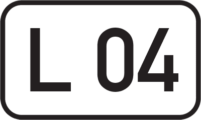 Straßenschild Landesstraße L 04