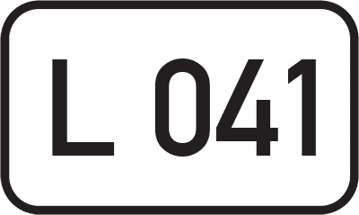 Straßenschild Landesstraße L 041
