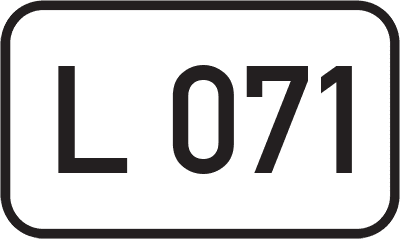 Straßenschild Landesstraße L 071