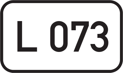 Straßenschild Landesstraße L 073