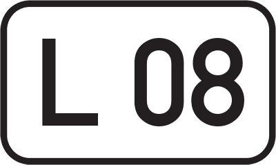 Straßenschild Landesstraße L 08