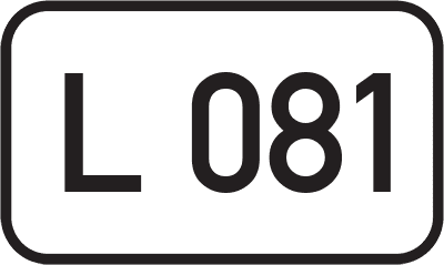 Straßenschild Landesstraße L 081