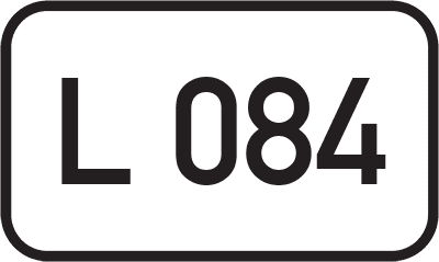 Straßenschild Landesstraße L 084
