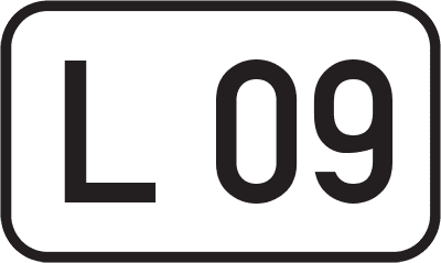 Straßenschild Landesstraße L 09