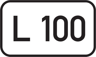Straßenschild Landesstraße L 100