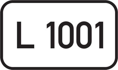 Straßenschild Landesstraße L 1001