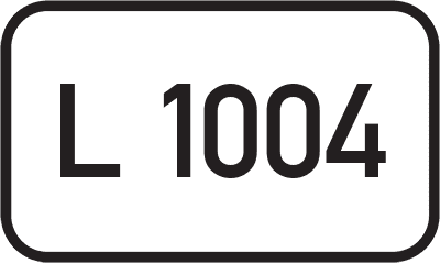 Straßenschild Landesstraße L 1004
